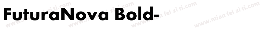 FuturaNova Bold字体转换